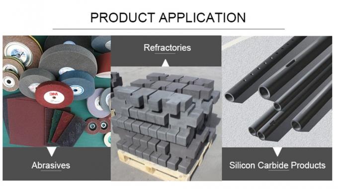 Feuerfestes Sic-Pulver 99% Reinheit Carborundum-Grit Siliziumkarbid Abrasivpulver 2