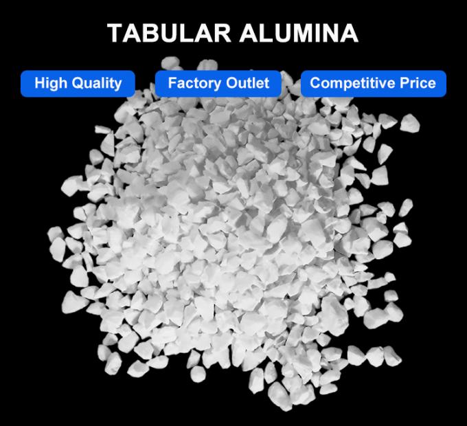 Feuerfestes Material Tabuläres Korund, geschmolzenes Alumina 99,5% Al2O3 Tabuläres Alumina mit Fabrikpreis 0