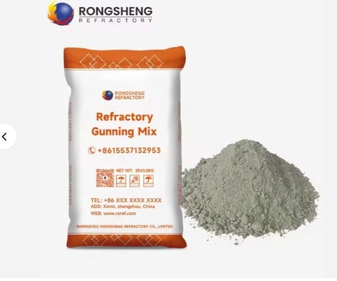 1800C Festigkeit Aluminiumoxid-Gunning-Mix Feuerfestes Material für EAF-Bindungen mit Wärmeschlagfestigkeit