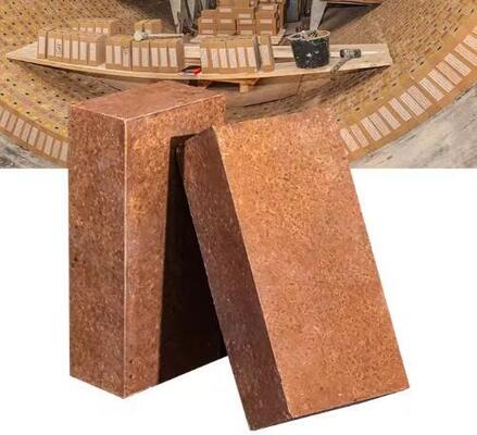 Hochtemperaturfeuerfeste Magnesiumziegel Ausgezeichnete Schlackbeständigkeit Sinter Magnesieziegel für Stahlöfenverkleidung