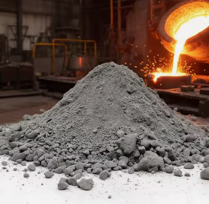 Hochleistungsfeuerfeste Gießerei Hochaluminium Niedrigzement Gießöfen Industrieöfen Monolithische feuerfeste Beschichtungsmaterialien