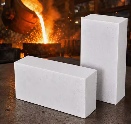 Hochreines Aluminiumoxid, geschmolzener Korund-Mulit-Ziegelstein, Hochtemperatur-Ofenofen, feuerfeste Korund-Mullit-Ziegelsteine