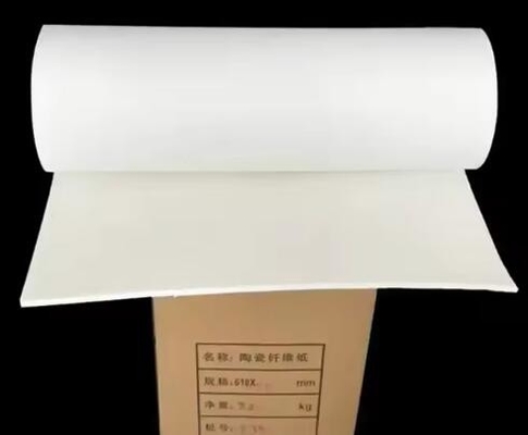 0.3-15mm Dicke Aluminiumsilikatfaserpapier 1260 Wärmedämmungspapier Keramikfaserpapier