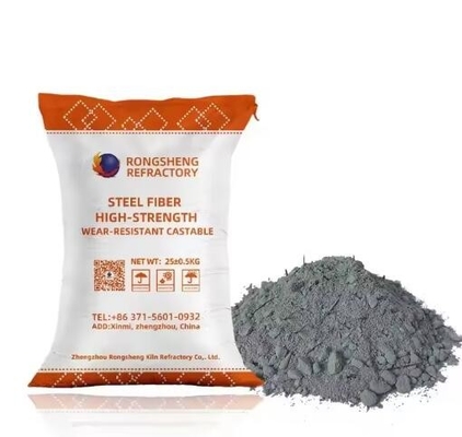Gute Preise Hochfestigkeit Stahlfaser verstärkt feuerfeste Gießstoff für den Ofen