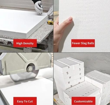 1260 Feuerfeste Keramikfaserplatte Wärmedämmung Aluminiumsilikatplatte für Industrieöfen