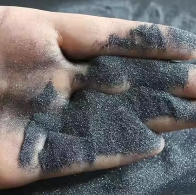 Hochtemperaturfeuerfestes Siliziumkarbid Schwarz 98% SiC Siliziumkarbid Pulver 200 Grit 400 Grit