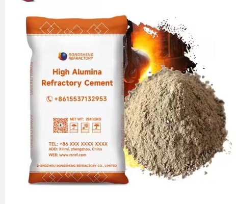 Hochtemperaturtemperatur-feuerfeste Zement A600 Ca60 Ca80 Hochaluminiumfeuerfeste Zement für den Bau von Öfen