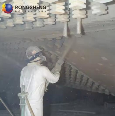 1800C Festigkeit Aluminiumoxid-Gunning-Mix Feuerfestes Material für EAF-Bindungen mit Wärmeschlagfestigkeit