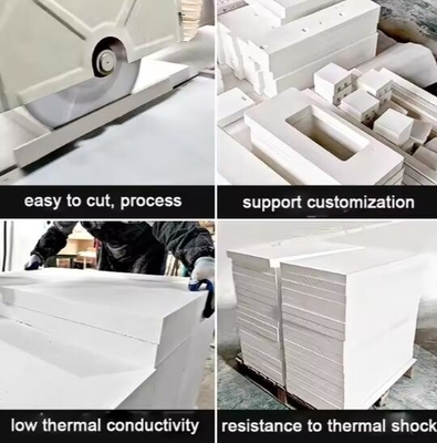 Brennstoff aus Aluminiumsilikat 20 mm 50 mm 1430 Grad Keramikfaser Anorganische Isolationsplatten