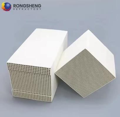Hochwertige Cordierit-Mullit-Keramik-Wabenfilterplatten 25,40,50,60 Zellen Keramik-Wabenregenerator für Rto Rco