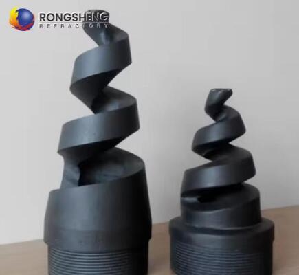 Feuerfeste SIC Keramik-Entschwefelungsdüse Siliziumkarbid Keramik-Spiralrohre Si3N4 Siliziumnitrid Sprühgasdüse