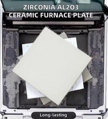 Zirkonoxid Al2O3 Keramikplatte für Hochtemperaturöfen, industrielle Keramikanwendung, kundenspezifische Schneid- und Biegebearbeitung