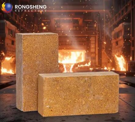 Hochtemperaturfeuerfeste Magnesiumziegel Ausgezeichnete Schlackbeständigkeit Sinter Magnesieziegel für Stahlöfenverkleidung