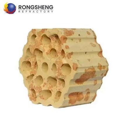 High Temperature Heat Storage Silica Brick Refractory Grid Brick High Purity Silica Checker Bricks For Hot Blast Stove