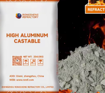 Hochleistungsfeuerfeste Gießerei Hochaluminium Niedrigzement Gießöfen Industrieöfen Monolithische feuerfeste Beschichtungsmaterialien