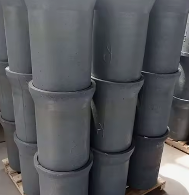 Fabrikversorgung großer Sic-Tiegel 50 kg 350 kg Siliziumkarbid-Topf Sagger Siliziumkarbid-Tiegel zum Schmelzen von Gusseisen