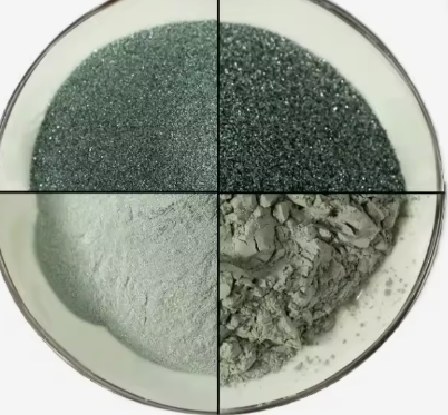 Chinesischer Lieferant Grünes Siliziumkarbid Jis 80 3000 Grit Sic Abrasives Carborundum Emery Feinstaub zum Polieren, Halbleiter