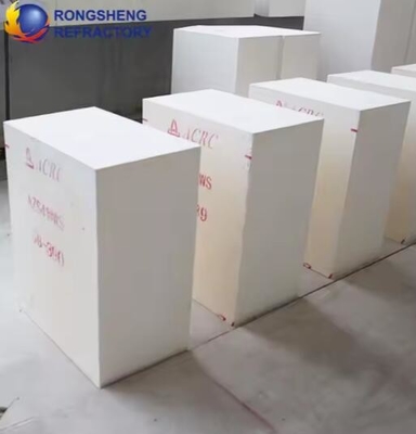 Hochtemperaturgeschmolzener gegossener Ziegel feuerfester Zirkonia-Korundziegel AZS-41, AZS-36, AZS-33 für Glasöfen