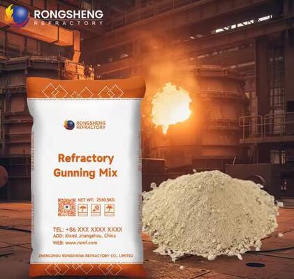 Hochtemperatur 1750°C Schießmischung Magnesium Alumina Korund Feuerfeste Auskleidung Sprühbeschichtungsmaterialien für Kesselöfen